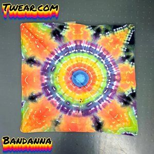 [Hand Dyed] Tie Dye Bandanna
